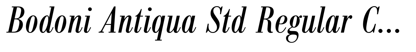 Bodoni Antiqua Std Regular Condensed Italic